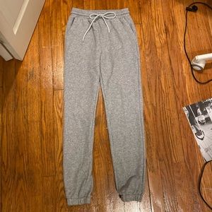 grey sweatpants